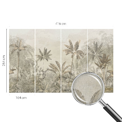 Carta da parati 3D giungla tropicale