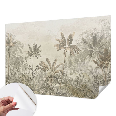 Carta da parati 3D giungla tropicale