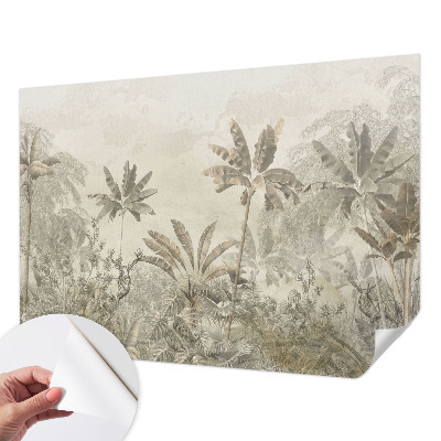 Carta da parati 3D giungla tropicale