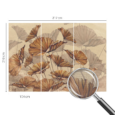 Fotomurale effetto 3D eleganza autunnale