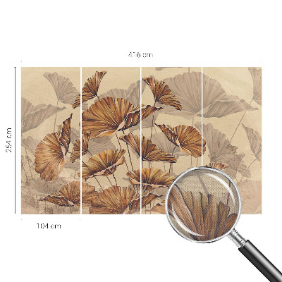 Fotomurale effetto 3D eleganza autunnale