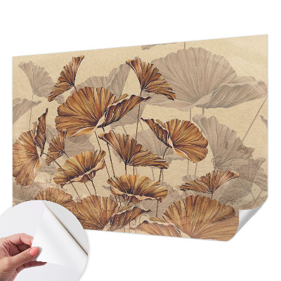 Fotomurale effetto 3D eleganza autunnale
