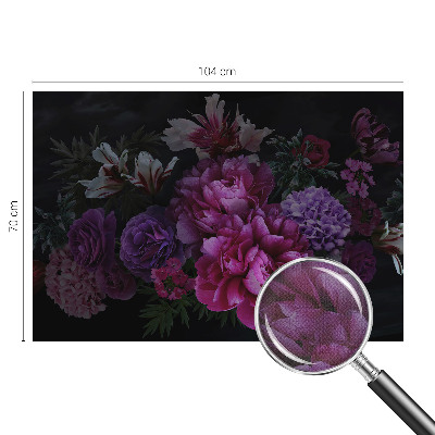 Carta da parati panoramica effetto 3D Eleganza floreale
