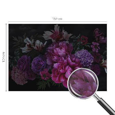 Carta da parati panoramica effetto 3D Eleganza floreale