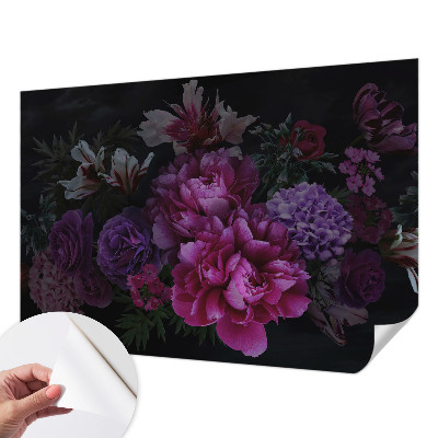 Carta da parati panoramica effetto 3D Eleganza floreale