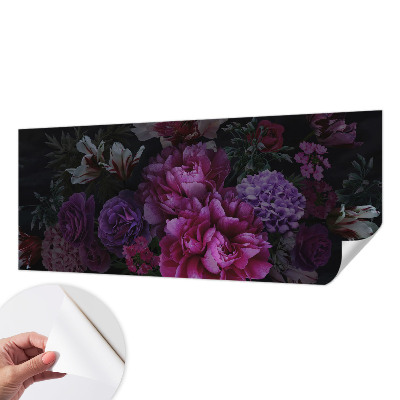 Carta da parati panoramica effetto 3D Eleganza floreale