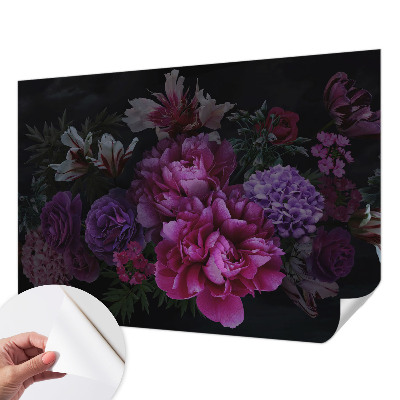 Carta da parati panoramica effetto 3D Eleganza floreale