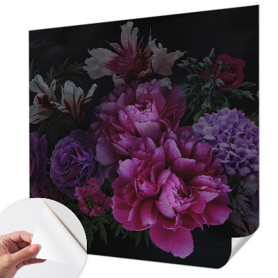 Carta da parati panoramica effetto 3D Eleganza floreale