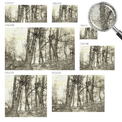 Carta da parati per cameretta Malinconia della foresta