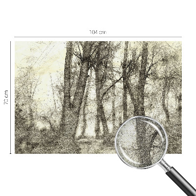 Carta da parati per cameretta Malinconia della foresta