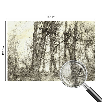 Carta da parati per cameretta Malinconia della foresta