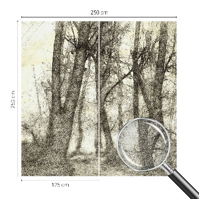 Carta da parati per cameretta Malinconia della foresta