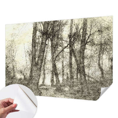 Carta da parati per cameretta Malinconia della foresta