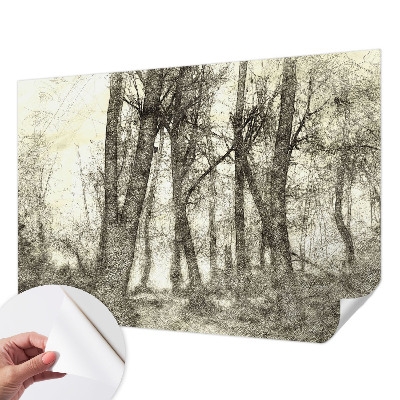 Carta da parati per cameretta Malinconia della foresta
