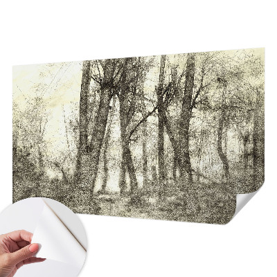 Carta da parati per cameretta Malinconia della foresta