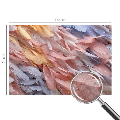 Fotomurale per bambini Piume pastello