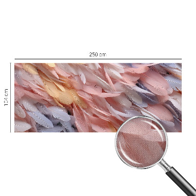 Fotomurale per bambini Piume pastello