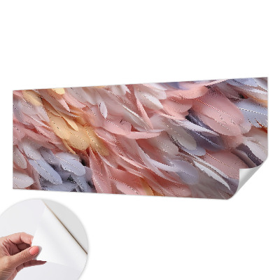 Fotomurale per bambini Piume pastello