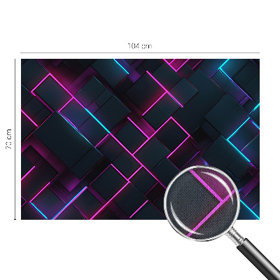 Carta da parati adesiva Geometria al neon