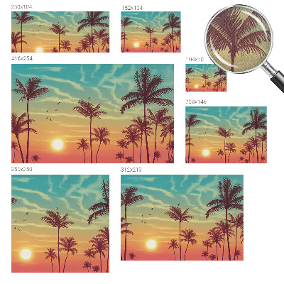 Carta da parati 3D Paesaggio tropicale