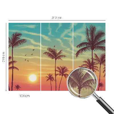 Carta da parati 3D Paesaggio tropicale