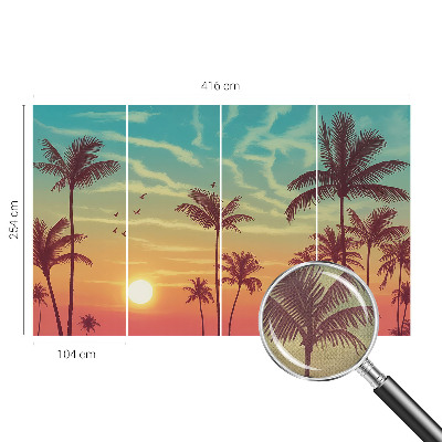 Carta da parati 3D Paesaggio tropicale