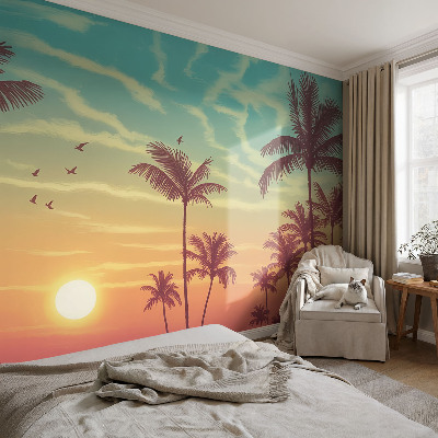 Carta da parati 3D Paesaggio tropicale
