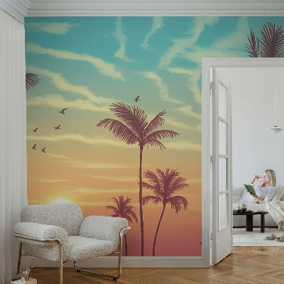 Carta da parati 3D Paesaggio tropicale