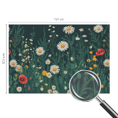 Carta da parati panoramica effetto 3D Fiori selvatici