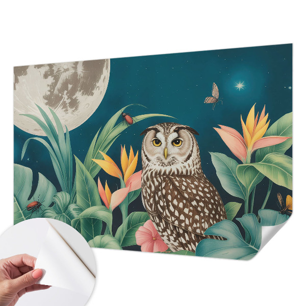 Carta da parati cameretta Safari lunare