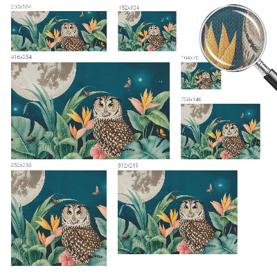 Carta da parati cameretta Safari lunare