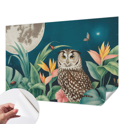 Carta da parati cameretta Safari lunare