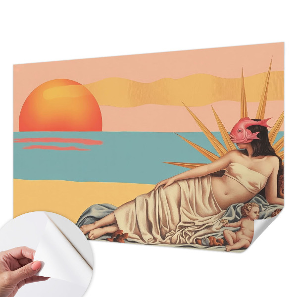 Fotomurale 3D L'Occidente del Surrealismo
