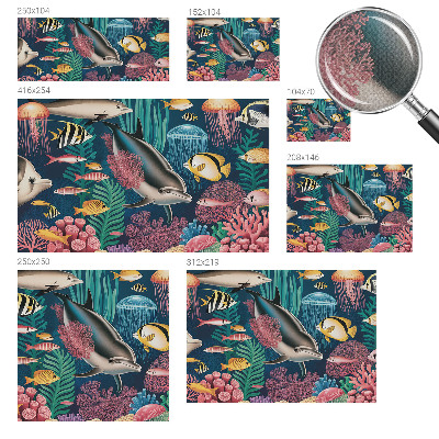 Carta da parati cameretta Fauna sottomarina