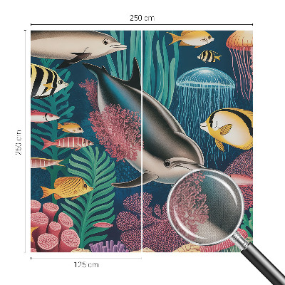 Carta da parati cameretta Fauna sottomarina