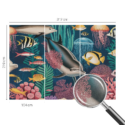 Carta da parati cameretta Fauna sottomarina