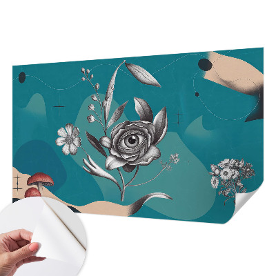 Fotomurale per cameretta Occhio di rosa