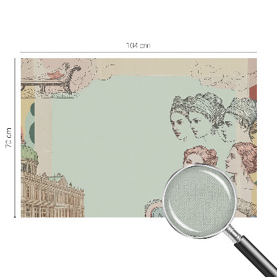 Carta da parati per cameretta Collage classico