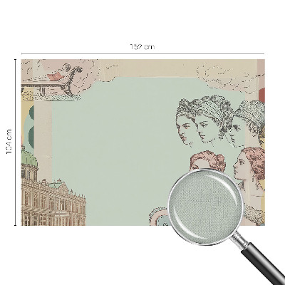 Carta da parati per cameretta Collage classico