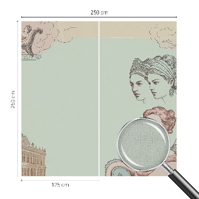 Carta da parati per cameretta Collage classico