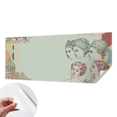 Carta da parati per cameretta Collage classico