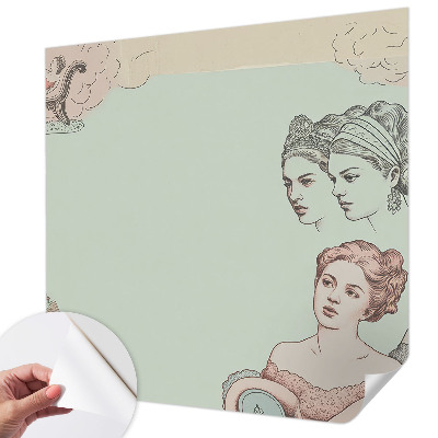 Carta da parati per cameretta Collage classico