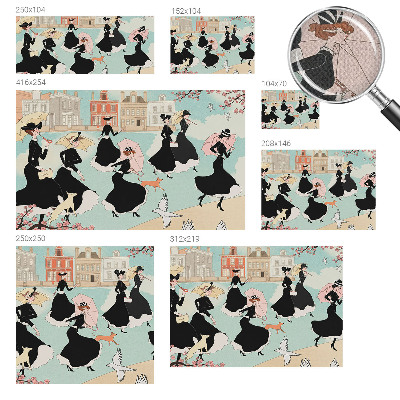 Fotomurale 3D Donne che camminano