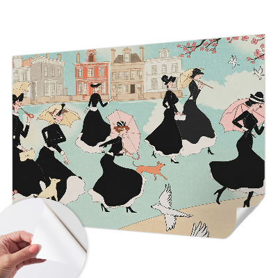 Fotomurale 3D Donne che camminano