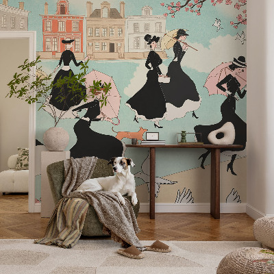 Fotomurale 3D Donne che camminano