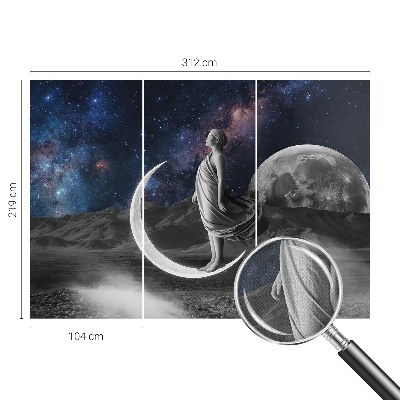 Carta da parati panoramica effetto 3D Sogni notturni