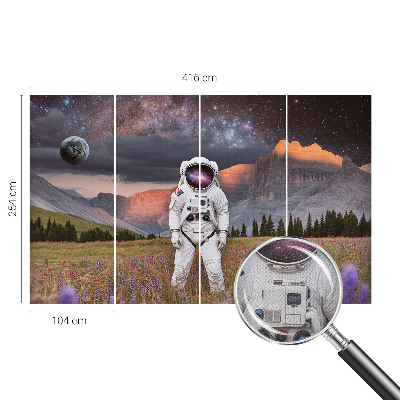 Fotomurale effetto 3D Paesaggio cosmico