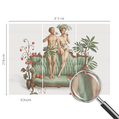 Carta da parati effetto profondità Eleganza misteriosa