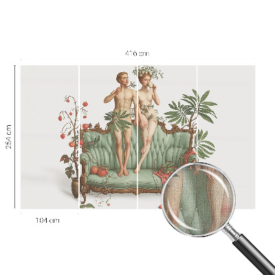 Carta da parati effetto profondità Eleganza misteriosa