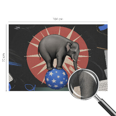 Carta da parati cameretta elefante da circo